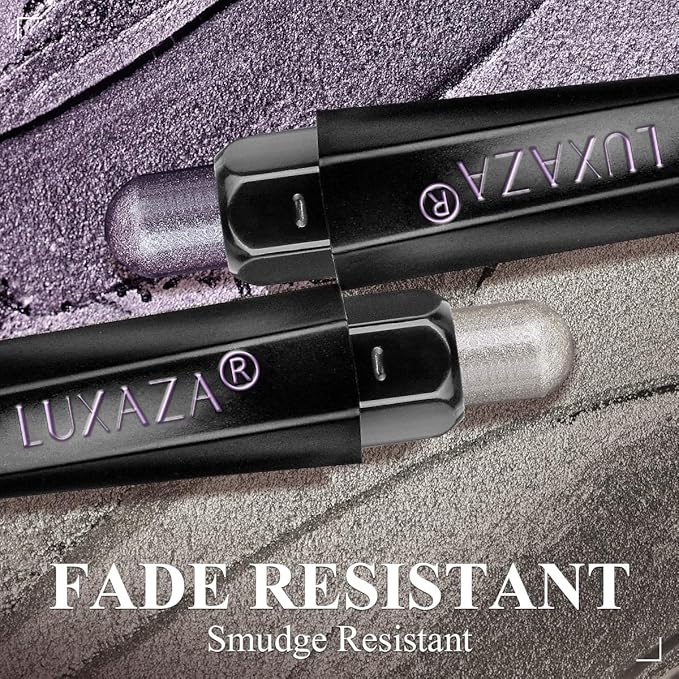 Plum Eyeshadow Stick Makeup Set 6PCS, Neutral Shimmer And Matte Cream Eye Shadow Palette, Metallic Bronze Smoky Eyeliner Brightener Crayon Pencil Kit, Ideal Gift for Women -Astral Dawn