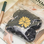 100PCS Black Hair Ties For Thick Hair, Ponytail Holders Hair Bands No Damage For Women, Elastic Thick Hair Ties Hair Bands For Girl Thin Hair (Black)