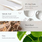 Bliss Block Star Clarifying Daily Mineral Sunscreen Broad Spectrum SPF 30, Blendable Pore Safe Formula for Blemish Prone Skin with Salicylic Acid and Witch Hazel, 1.4 Fl Oz