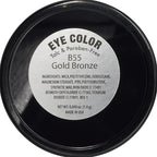 Gold Bronze Shimmering Metallic Copper Pressed Powder Single Vegan Eyeshadow; Talc, Paraben & Cruelty Free