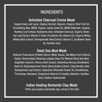 Pure Body Naturals Face Mask Gift Set - includes Natural Mud Mask, Clay Mask and Charcoal Face Mask - Facial Self Care Gift for Women, Mother, Wife (3 Jars, 8.8 oz. Each)