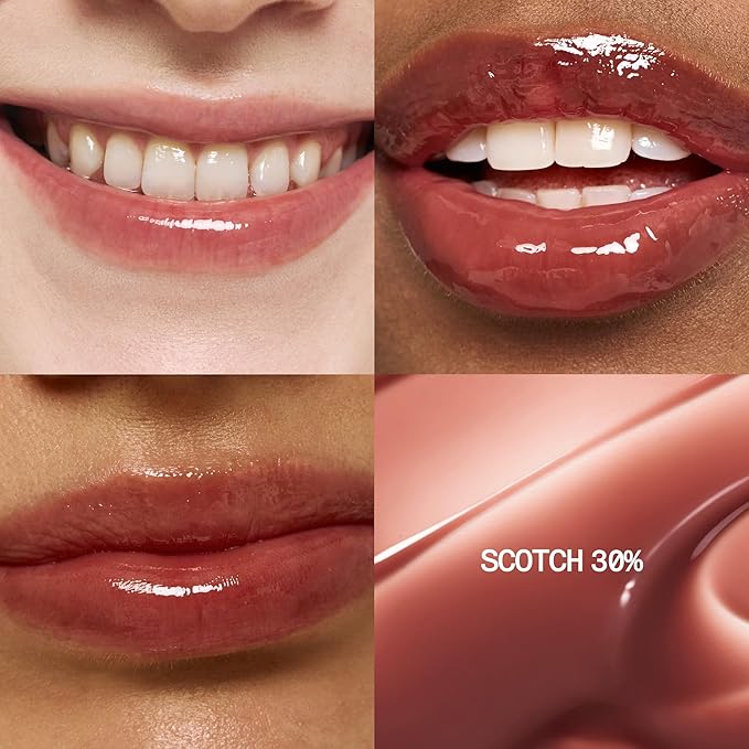 3D Voluming Gloss 30% (Sheer) | Scotch 30% l High Shine, Non-Sticky Lip Gloss for Makeup | Long-Lasting, Moisturizing Gel Formula | 30%, 70% Pigment Options | Stocking Stuffers | 5.3g