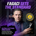 Fagaci Hair Thinning Scissors 6" with 440C Steel, Ultra Sharp & Superior Cuts Texturizing Shears, Extreme Durability Texturizing Scissors, Barber Thinning Shears, Hair Cutting for Women & Men
