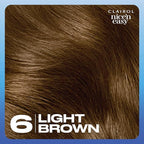 Clairol Nice'n Easy Permanent Hair Dye, 6 Light Brown Hair Color, Pack of 1