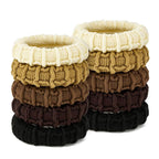 10 Pcs No Damage Hair Ties Thick Hair Elastic Rubber Bands Hair Accessories Scrunchies Seamless for Women