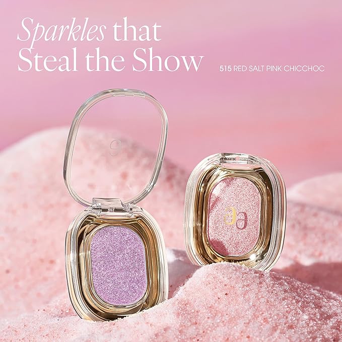 SPARKLE SPOT 515 RED SALT PINK CHICCHOC, High Shine Glitter Eye & Face Sparkle, Multi-Dimensional (1.7g, 0.004 oz.)