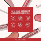 Runway Rogue Try Me x 3 Mini Long Wear Limited Edition Liquid Lipstick Set, Sunset Trio (‘Soft Light’, ‘Day Rate’, ‘Film Noir’)