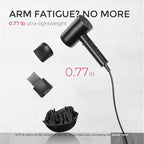 TYMO Diffuser Hair Dryer Blow Dryer - 300 Million Ionic Hairdryer with Diffuser & Comb Attachment for Curly Hair, Professional Blowdryer for Women, Cool Air Button, Small Travel Lightweight, Black