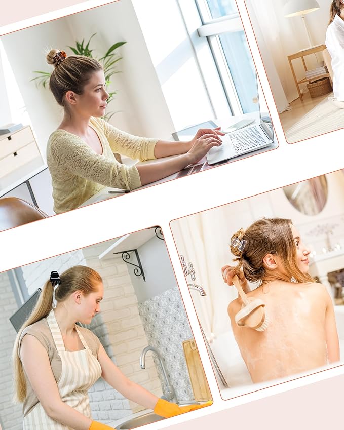 Medium Hair Clips, 18 Pcs 1.38 Inch Hair Claw Clips, No-Slip Jaw Clips for Women and Girls