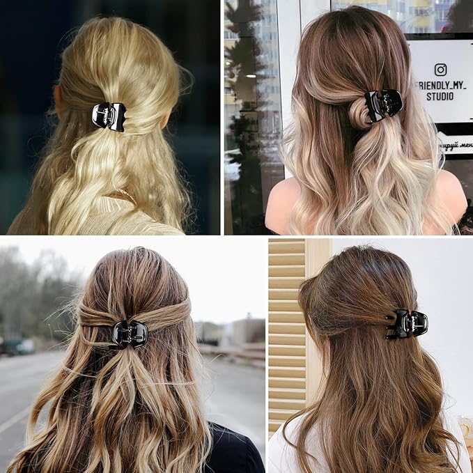 6 Pieces Morhom Jaw Clips, 1.3 Inch Hair Claw Clips for Thick or Medium Hair