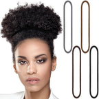 Dingion 80 Count Extra Long Hair Tie for Thick and Curly Hair Elastic Ponytail Holders for Women No Metal Bands Accessories(Multi Color)