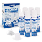 Minoxidil Foam for Men 5% Percent - Men's Hair Growth Treatment for Him- Topical Foaming Minoxidil for Men- Great for Hair Regrowth and Reduce Hair Loss - 6 Pack as 6 Months Supply