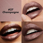 FOCALLURE Ultra Chic Lipstick,Rich Vitamin E Lip Crayon,Lightweight Color without Drying or Fading,Long Lasting Lips Makeup,#27 Champagne