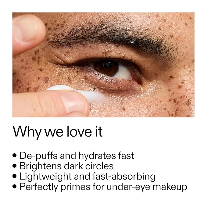 The INKEY List Caffeine Eye Cream, Reduce Eye Puffiness and Dark Circle, Blur Fine Lines, 0.5 fl oz