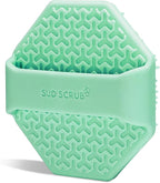 Sud Scrub® Antimicrobial Silicone Face Scrubber, 1 Pack, Gentle Face Exfoliator for Sensitive Skin, Eco Friendly Facial Cleansing Brush, Exfoliating Face Brush for Men and Women (Mint)