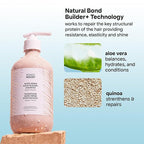 BONDIBOOST Rapid Repair Bond Builder + Shampoo for Damaged Hair [10.14 fl oz], Strengthening Formula for Restoring + Rebuilding Hair, Deep Conditioning + Nourishing Treatment for Healthier Results