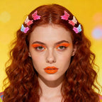 Rosvia 54 Tiny Butterfly Hair Clips,Gradient Color Fairy Hair Claw Clip for Girls Women，90s Y2K Cute Mini Hair Clips，Fun Hair Accessories