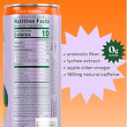 Bloom Nutrition Sparkling Energy Drink, Orange, 180mg Caffeine | Zero Sugar | Natural Caffeine | Antioxidant-Rich | 24 Pack