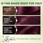 Garnier Hair Color Nutrisse Nourishing Creme, 42 Deep Burgundy (Black Cherry) Red Permanent Hair Dye, 1 Count (Packaging May Vary)