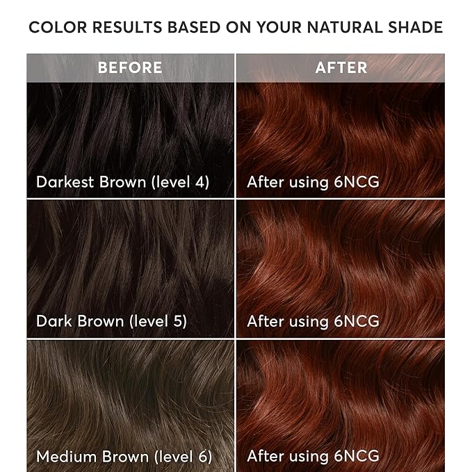 Madison Reed Radiant Hair Color Kit - 6NCG Medium Golden Red with Copper Tones (Sardinia Red), Dimensional Gray Hair Blending Permanent Hair Dye, PPD-Free & Ammonia-Free, 1 Pack
