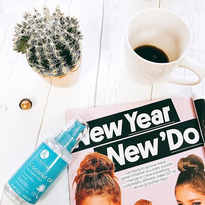 Luseta Hair Oil Hair Repair Serum Coconut Argan Marula Oil Sulfate Free Paraben Free (Coconut Oil)