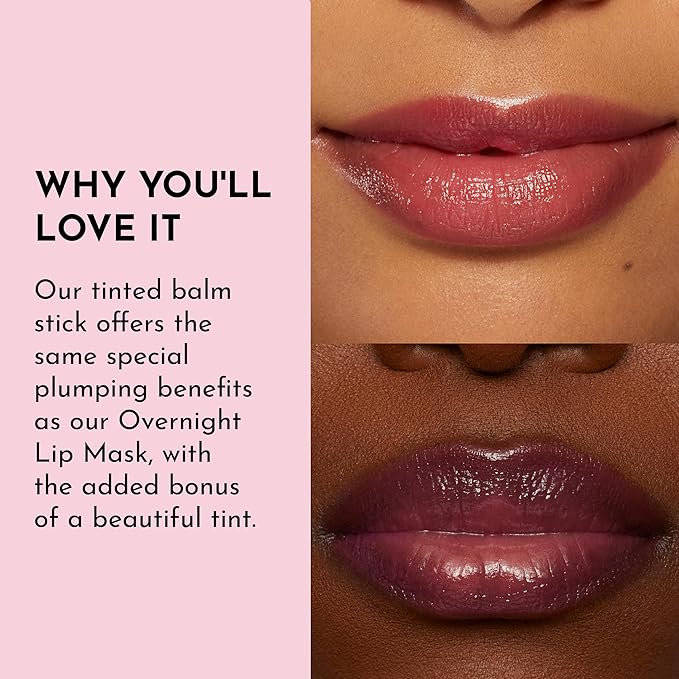 LAWLESS Women's Forget the Filler Lip Plumping Line Smoothing Tinted Balm, Juicy Watermelon, Pink, 0.1 Ounce / 2.9 ml