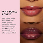 LAWLESS Women's Forget the Filler Lip Plumping Line Smoothing Tinted Balm, Juicy Watermelon, Pink, 0.1 Ounce / 2.9 ml