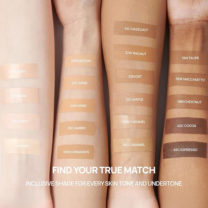 BANILA CO Covericious Ultimate Cover Cushion | Up to 100HR Long-Wear Foundation | 20 Shades for All Skin Tones | Matte & Lightweight Finish | Korean Cushion Foundation (14g / 0.49 oz), 21C ROSE