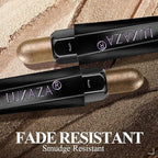 BROWN NEUTRAL Eyeshadow Stick Makeup 6PCS Set, Metallic Shimmer Matte Cream Eye Shadow Eyeliner Brightener Pencil Crayon - BROWN NEUTRAL