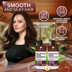 Salicylic Acid Shampoo and Conditioner Set - Scalp Exfoliator Formula for Flakes - Anti Dandruff and Itch Relief for Women and Men - Sulfate and Paraben Free - For Dry, Flaky, Itchy and Oily Hair