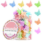 50 Pcs Mini Butterfly Hair Clips, 90s Cute Hair Accessories for Girls Kids Toddler, Tiny Small Y2k Claw Clip for Women Styling 8 Assorted Colors (Pastel Paradise)