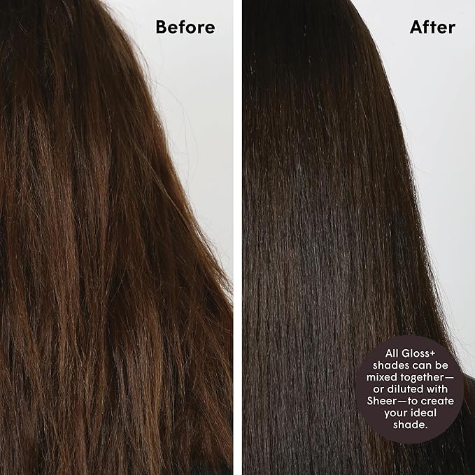 dpHUE Gloss+, Dark Brown - 6.5 oz (8-12 Applications) - Semi-Permanent Hair Color & Conditioner - Lasts Up to Eight Washes - Paraben, SLS & SLES Sulfate Free - Vegan, Leaping Bunny Certified