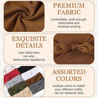 12 Pcs Stretchy Sport Headbands for Women,Absorbed Sport Headband Soft Twist Knotted Headbands for Yoga, Workout Daily Life