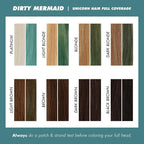 Lime Crime Full Coverage Unicorn Hair Dye, Dirty Mermaid - Damage-Free Semi-Permanent Hair Color Conditions & Moisturizes - Temporary Hair Tint Kit Has A Sugary Citrus Vanilla Scent - Vegan