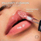 L'Oreal Paris Plump Ambition Hyaluron Lip Oil, 24 HR Lip Gloss with Hyaluronic Acid, Volumizing Formula with Glass-Like Shine, Berry Jolie 490, 0.16 Fl Oz