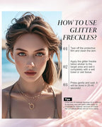 Face Glitter, Body and Face Glitter Makeup Patches for Women Girls, Waterproof Festival Rave Accessories fit Country Concert Outfits (Silver - 10 pcs)