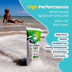 SPF 45 Every Day Kids Mineral Sunscreen | 2.5 Fl Oz Biodegradable, Paraben Free & Reef Safe Sunscreen for Face & Body for Kids | Non-Greasy, Lightweight & Sheer Mineral Protection Against UVA & UVB
