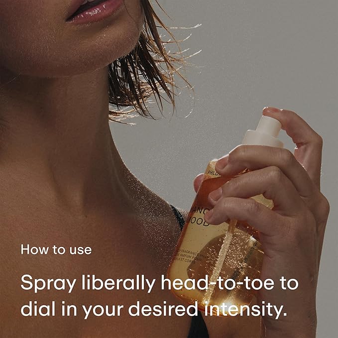 PHLUR Mango Mood Body Mist - Hair & Body Fragrance Mist - Mango, Jasmine, Patchouli & Vanilla Body Spray (8 Fl Oz)