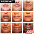 Pure Illumination Light-Up Lip Gloss with LED-Lit Applicator Brush + Side Mirror, Non-Sticky, Moisturizing Hydrating Lip Glosses with Lanolin, Jojoba Oil, & Vitamin E, Wine Berry