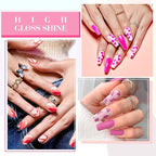 CANNI 6 Colors 9 ML Hema-Free Pink Gel Nail Polish Set, Hot Pink Purple Gel Polish Kit Light Baby Neon Colors, Soak Off LED Manicure Kit DIY at Home Salon Gifts