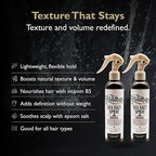 Sea Salt Spray – Lightweight Texture, Volume, and Flexible Hold with Epsom Salt & Pro-Vitamin B5 (2-pack, Obsidian Cardamom)