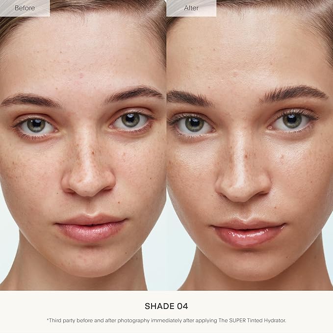 U Beauty The Super Tinted Hydrator Hyaluronic Acid Moisturizing Cream - Mega-Dose Skin Hydrator for Supple, Smooth, and Softer-Looking Skin For Up To 48 Hours - Shade 4-1.0 oz