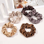 Hair Ties Small Scrunchies for Women's Hair Scrunchies Both for Thick Hair or Thin Hair Curl Hair No Crease Ponytail Holder No Hurt Your Hair
