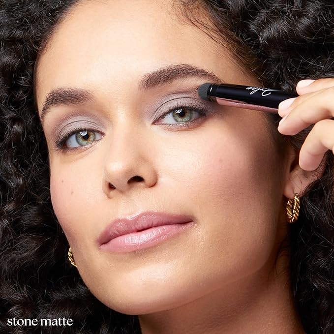 Julep Eyeshadow 101 Cream to Powder Waterproof Shadow Stick - Stone Matte - Long-Lasting, Crease-Proof, Matte Eyeshadow with Built-in Smudger