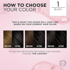 L'Oreal Paris Excellence Crème Permanent Hair Dye, Triple Care Hair Color with Pro-Keratine Complex for 100% Gray Hair Coverage, 1 Black, 1 Kit