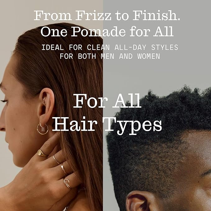 Firsthand Supply All-Purpose Hair Pomade for Men & Women - Flexible Firm Hold with Natural, Low Shine – Organic, Water Based Pomade - Nourishing Aloe & Shea Butter - All Hair Types & Lengths - 3oz