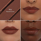 Thrive Causemetics Impact-FULL Smoothing Lipstick, Moisturizing Lip Makeup Essential with Vitamin E, Lightweight Creamy Lipstick for Women, Long Lasting, Vegan, Shade Kris (Neutral Cocoa)