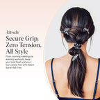 Kitsch Spiral Hair Ties for Women - Coil Hair Ties No Damage, No Crease, Secure Grip All Day Hair Coils, Stretchable and Waterproof | Ideal Gifts for Women - 8pcs (Clear/Transparent)