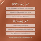 Prakti KhushiKiss Nourishing Lip Oil in Creamy Cocoa, Hydrates & Plumps Lips, High-Shine Finish, with Hyaluronic Acid & Peptides, 0.17 oz