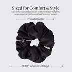 Kitsch Pillow Satin Scrunchies for Women - Hair Ties No Damage, No Crease Hair Accessories | Perfect for Day or Night | Ideal Gifts for Women - 4pcs